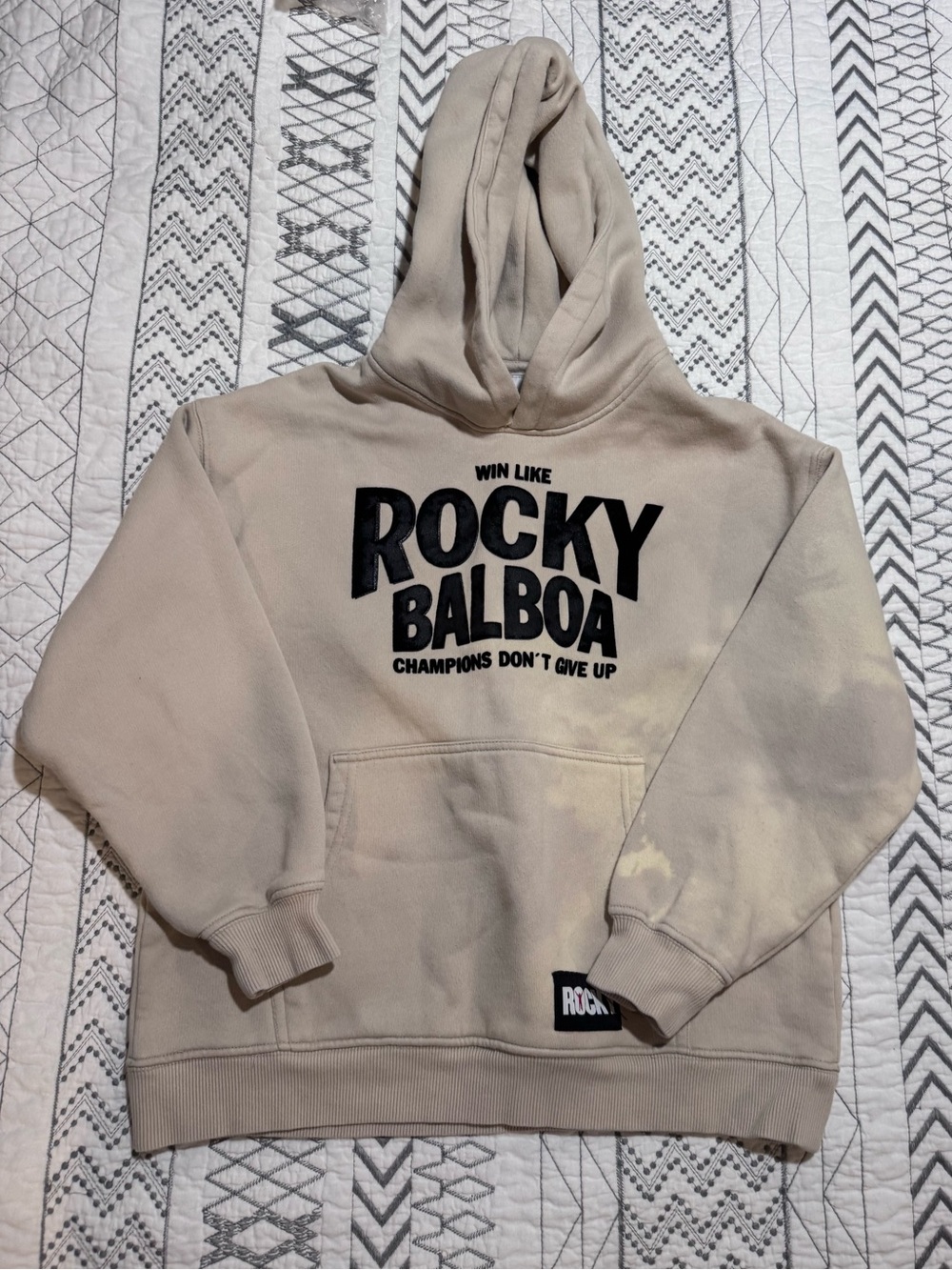 Zara Cream Hoodie with Sherpa Lining